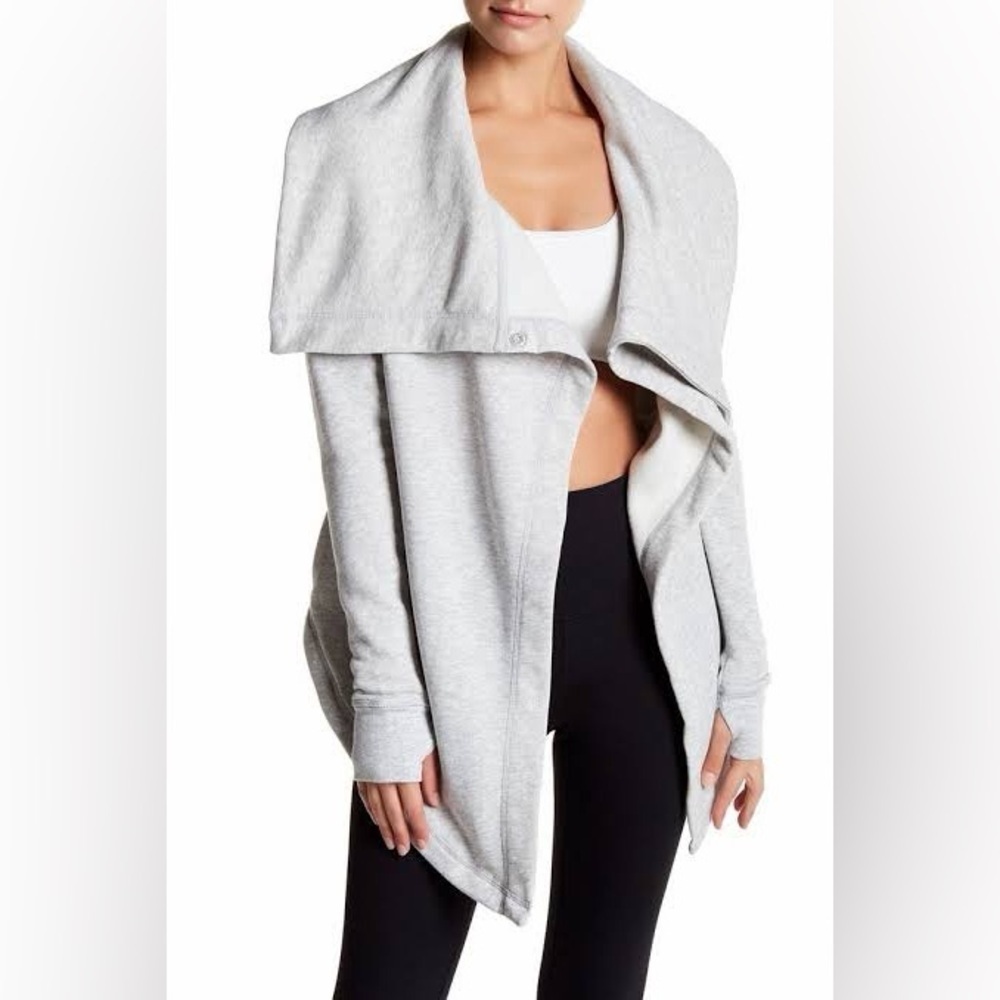 Zella Light Gray Cozy Open Cardigan with Pockets!